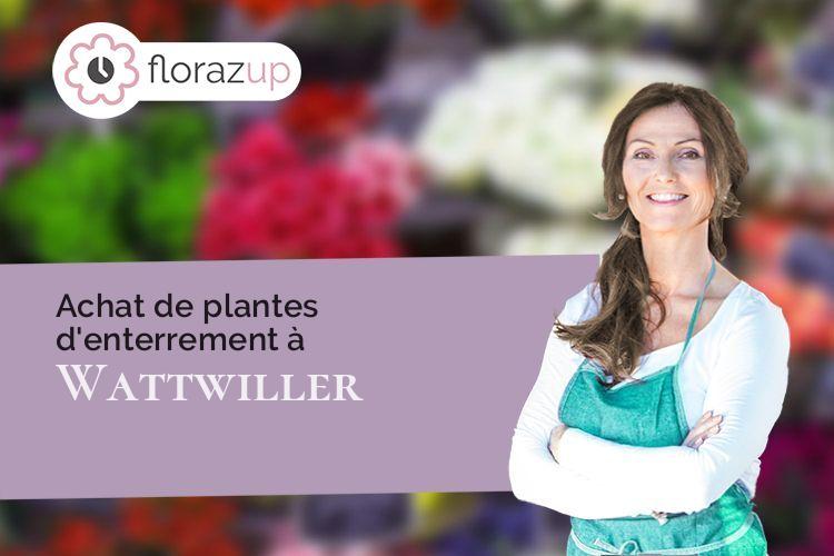 créations florales pour des funérailles à Wattwiller (Haut-Rhin/68700)