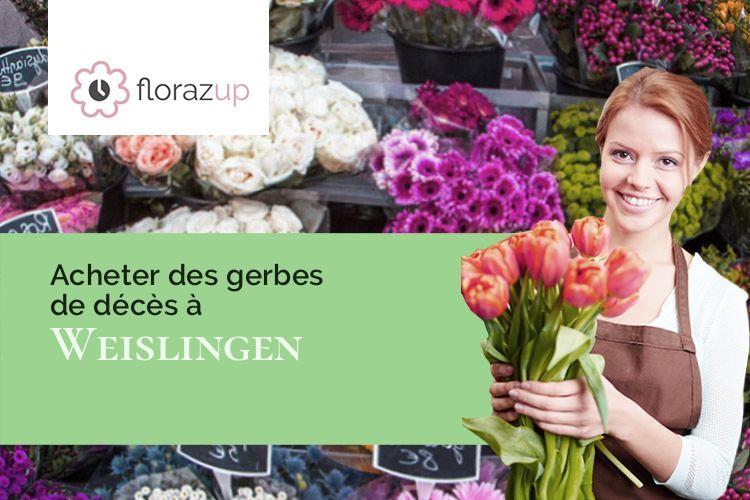 bouquets de fleurs pour une crémation à Weislingen (Bas-Rhin/67290)