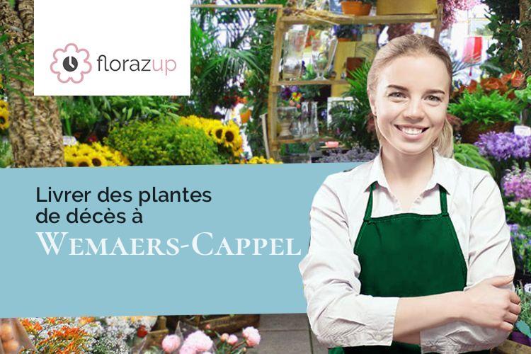 créations florales pour un décès à Wemaers-Cappel (Nord/59670)