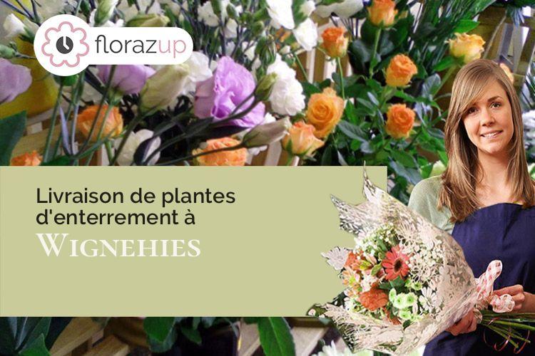 coupes de fleurs pour un enterrement à Wignehies (Nord/59212)