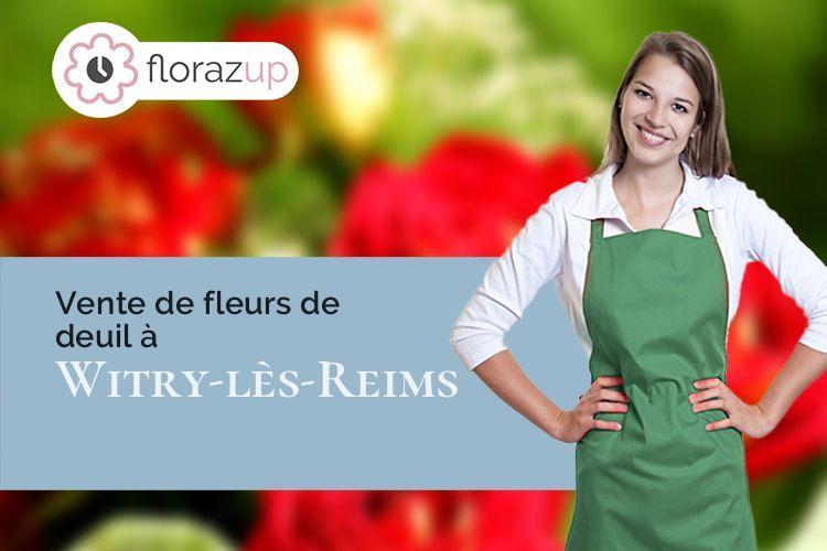 coeur de fleurs pour une crémation à Witry-lès-Reims (Marne/51420)