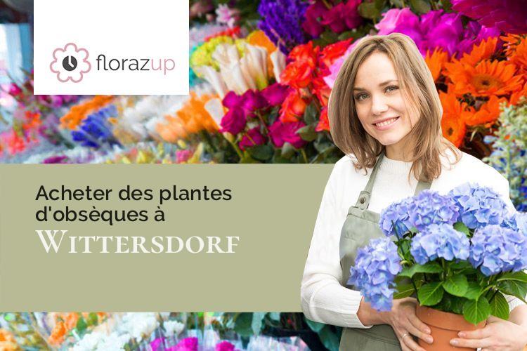 bouquets de fleurs pour un enterrement à Wittersdorf (Haut-Rhin/68130)