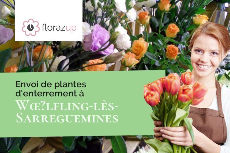 gerbes de fleurs pour un deuil à Wœ?lfling-lès-Sarreguemines (Moselle/57200)