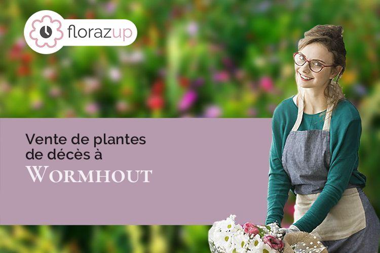 créations florales pour un deuil à Wormhout (Nord/59470)