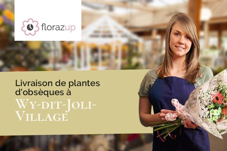 coupes de fleurs pour un enterrement à Wy-dit-Joli-Village (Val-d'Oise/95420)
