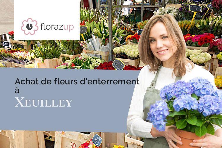 couronnes florales pour des funérailles à Xeuilley (Meurthe-et-Moselle/54990)