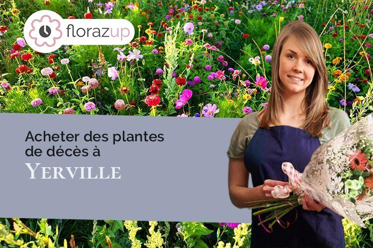 couronnes de fleurs pour une crémation à Yerville (Seine-Maritime/76760)