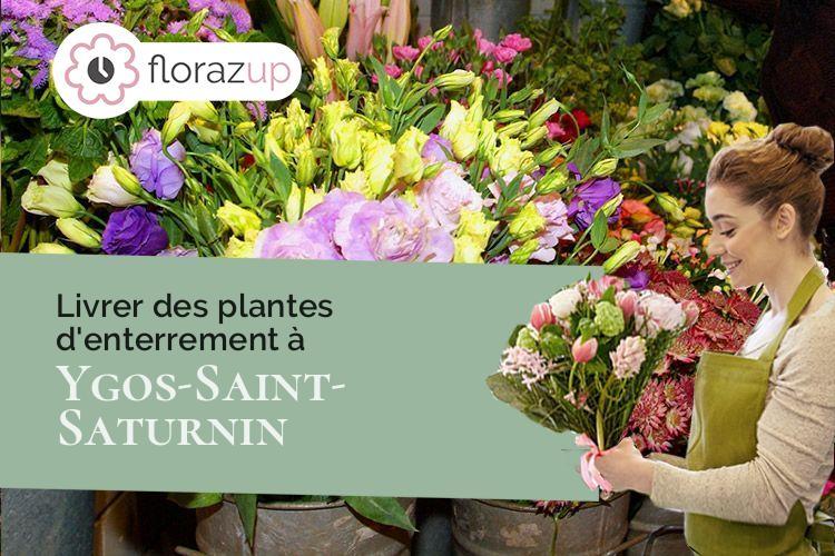 bouquets de fleurs pour un décès à Ygos-Saint-Saturnin (Landes/40110)