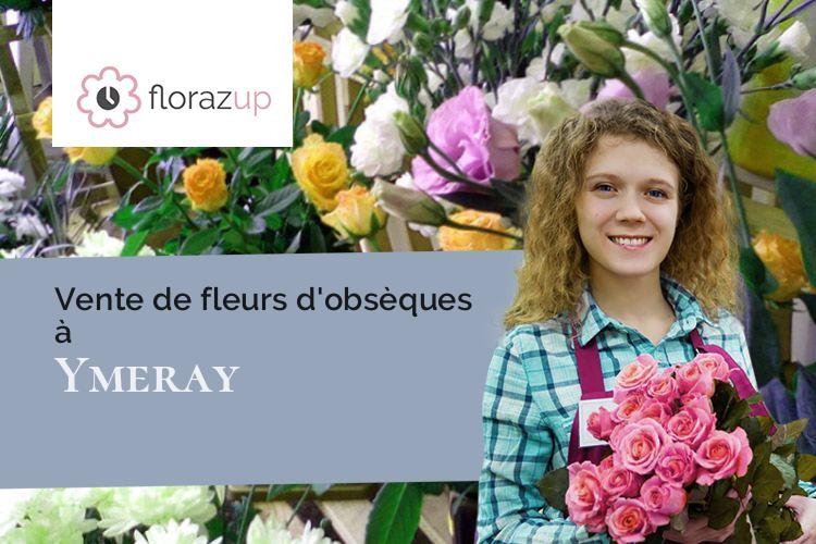 couronnes de fleurs pour un enterrement à Ymeray (Eure-et-Loir/28320)