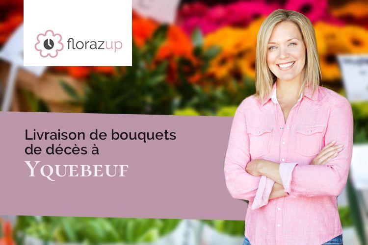 couronnes florales pour un décès à Yquebeuf (Seine-Maritime/76690)