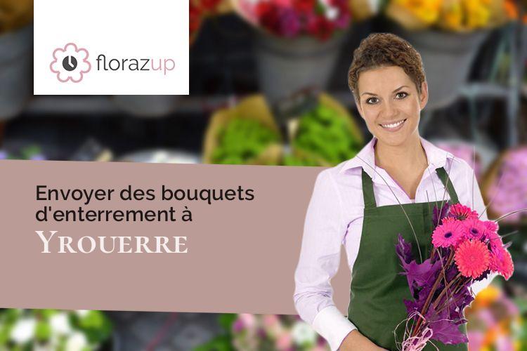 couronnes florales pour un enterrement à Yrouerre (Yonne/89700)