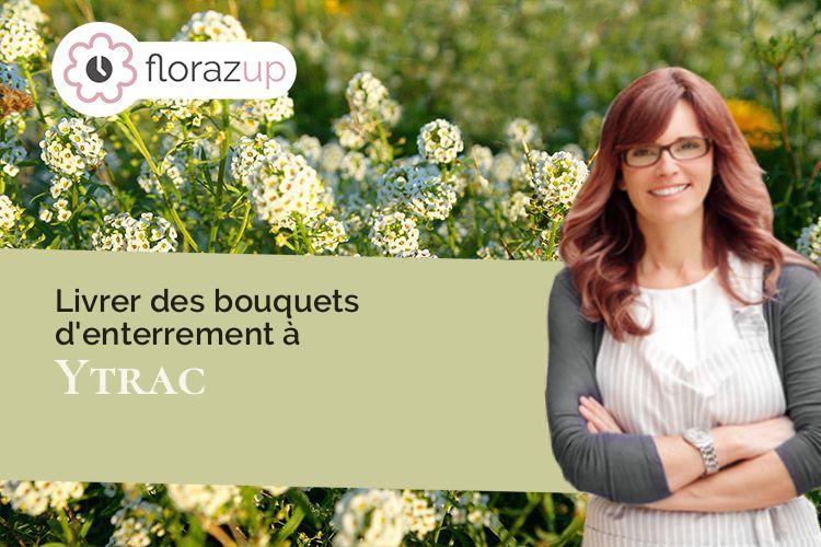 fleurs deuil pour un décès à Ytrac (Cantal/15000)