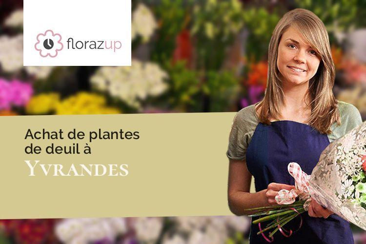 bouquets de fleurs pour un décès à Yvrandes (Orne/61800)