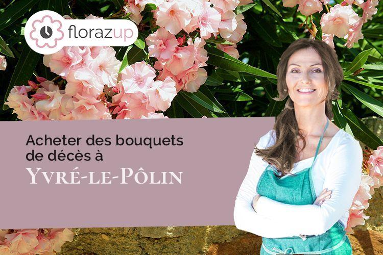 compositions florales pour des funérailles à Yvré-le-Pôlin (Sarthe/72330)