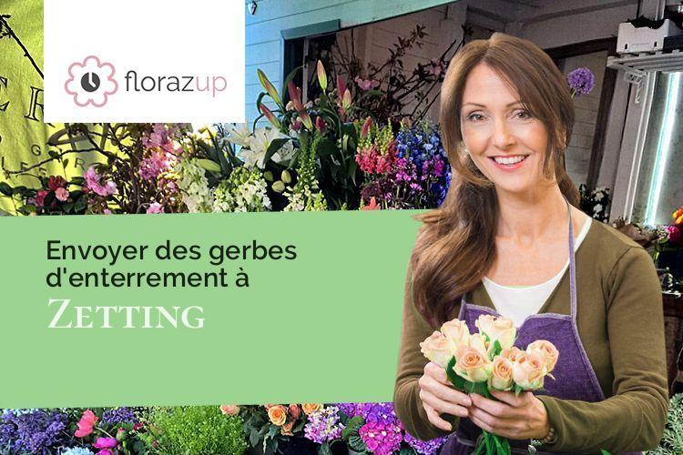 créations florales pour un décès à Zetting (Moselle/57905)