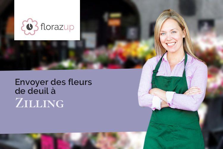 compositions florales pour une crémation à Zilling (Moselle/57370)