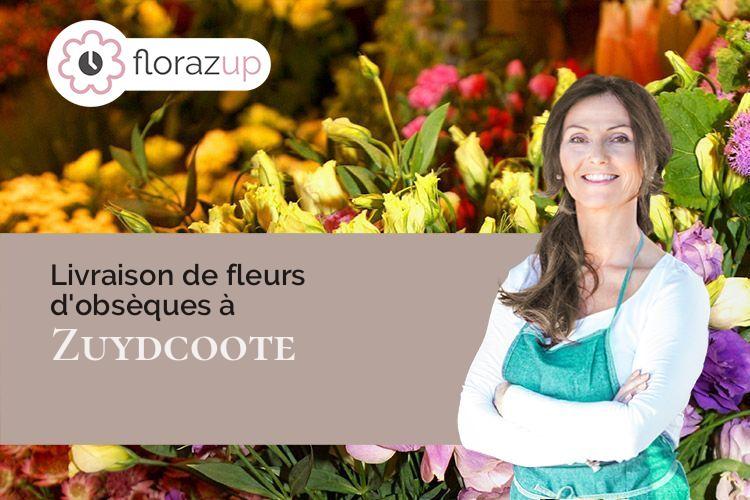 bouquets de fleurs pour un deuil à Zuydcoote (Nord/59123)