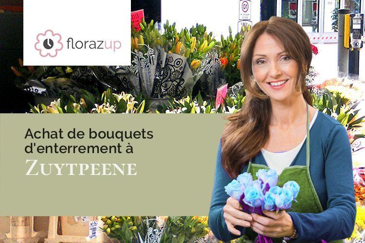 créations de fleurs pour un décès à Zuytpeene (Nord/59670)